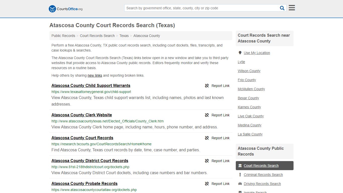 Court Records Search - Atascosa County, TX (Adoptions ...