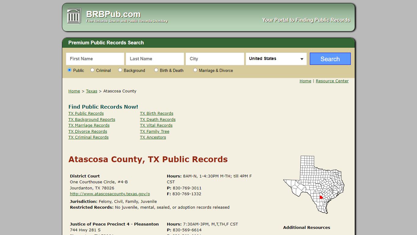 Atascosa County Public Records | Search Texas Government ...